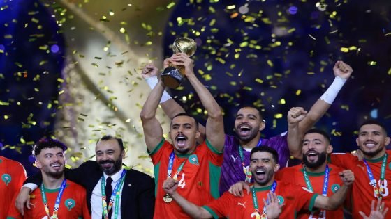 المنتخب المغربي يتوج بكأس العرب 2025 في قطر