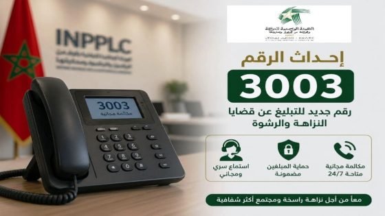 “3003” رقم جديد في خدمة النزاهة والتبليغ عن الفساد