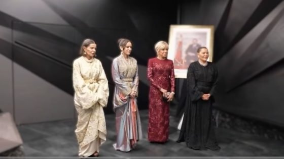 صاحبات السمو الملكي الأميرات للا خديجة وللا مريم وللا حسناء يحضرن رفقة السيدة بريجيت ماكرون العرض الافتتاحي للمسرح الملكي الرباط