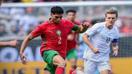 المنتخب المغربي يتعادل مع نظيره النرويجي بهدف لمثله في مباراة ودية استعدادا لكأس العالم